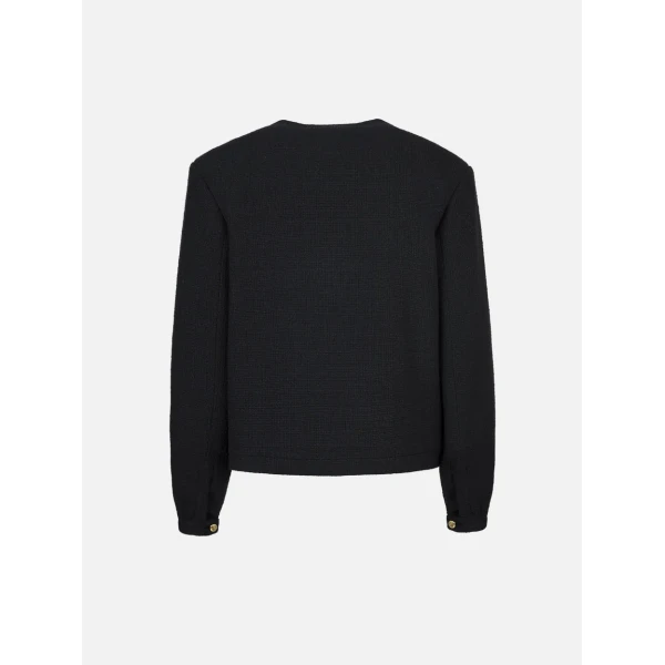 Blazé Milano Missy Black Gliss Bolero Jacket, view 5