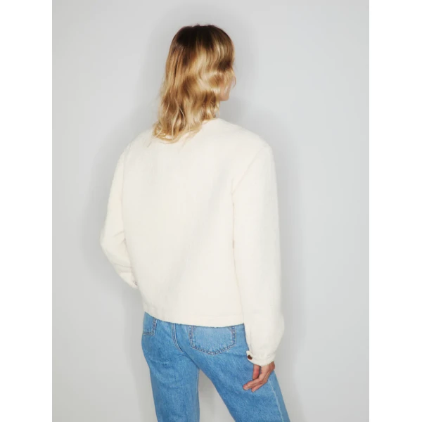 Blazé Milano Missy Cream Gliss Bolero Jacket, view 2