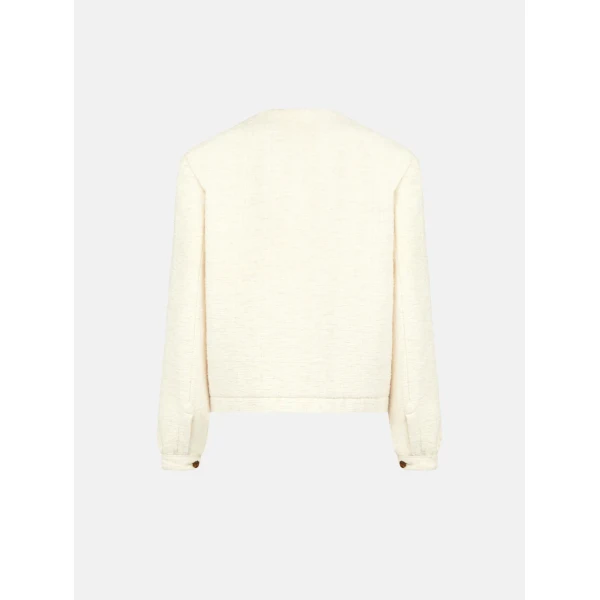 Blazé Milano Missy Cream Gliss Bolero Jacket, view 3