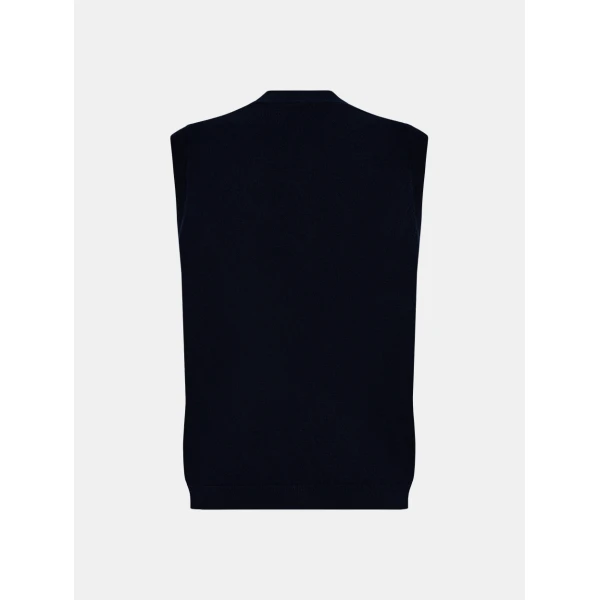 Blazé Milano Navy Knitwear Highland Gilet, view 2