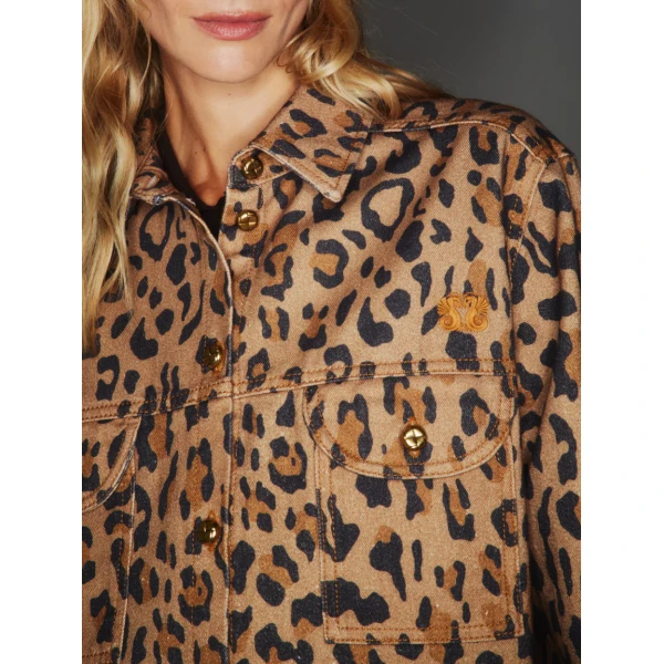 Blazé Milano Simba Denim Berber Shirt, view 4