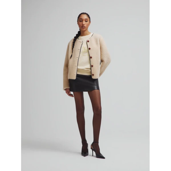 Blazé Milano Tatoosh Camel Gliss Bolero Jacket, view 2