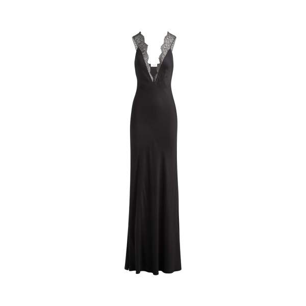 Brandon Maxwell The Malone Slip Gown in Black