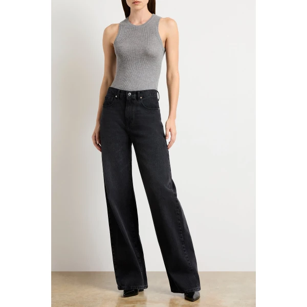 Brandon Maxwell Black Pants with sculptural silhouette photographed against minimal backdrop