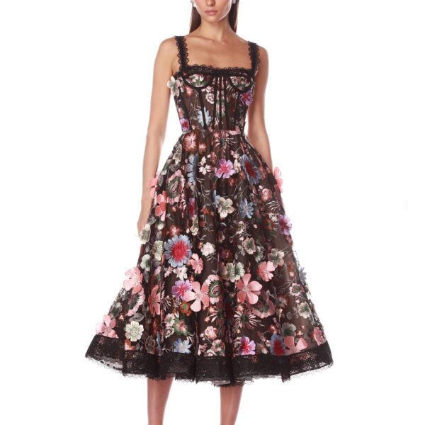 Bronx and Banco Pink Amanda Pink Midi Dress  a harmonious blend of structured elegance and timeless sophistication.