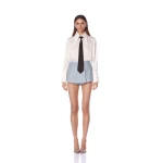 Bronx and Banco Blue Blair Powder Blue Skort  a harmonious blend of structured elegance and timeless sophistication