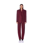 Bronx and Banco Blake Burgundy Rhinestone Blazer Bronx and Banco Red Blake Burgundy Rhinestone Blazer a harmonious blend of structured elegance and timeless sophistication