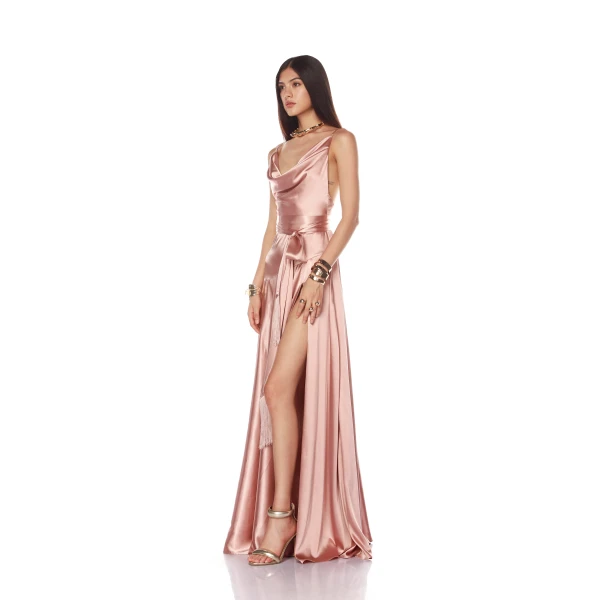 Bronx and Banco Leo Peach Gown, view 2