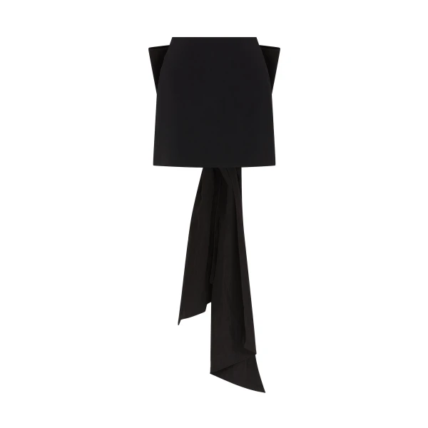 David Koma Oversized Bow Detail Mini Skirt
