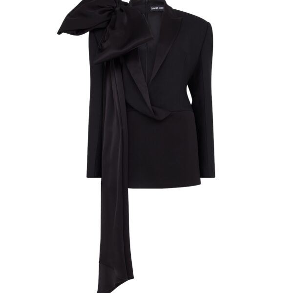 David Koma Oversized Bow Jacket Mini Dress