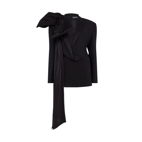 David Koma Oversized Bow Jacket Mini Dress