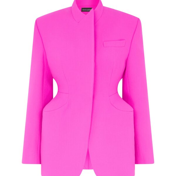 David Koma Padded Hip Detail Jacket