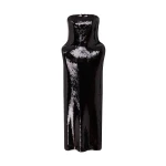 David Koma Padded Hip Detail Sequin Midi Dress