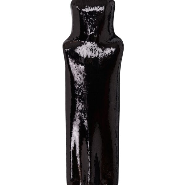 David Koma Padded Hip Detail Sequin Midi Dress