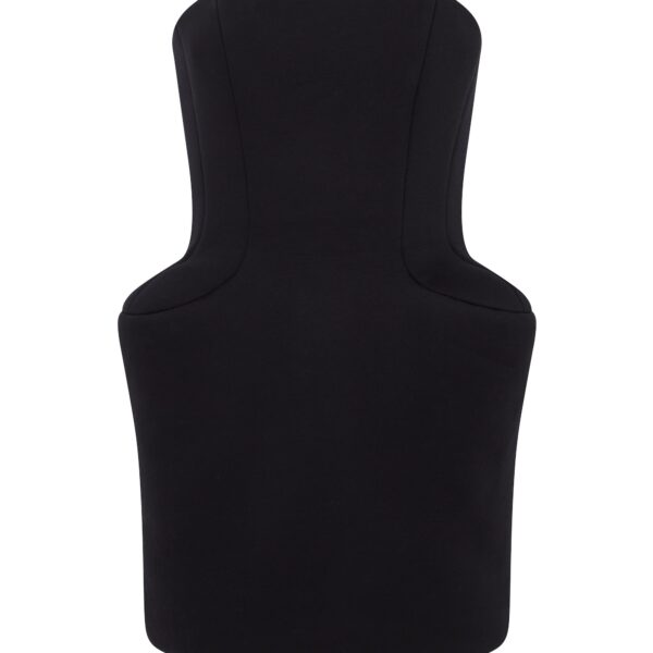 David Koma Padded Hip Detail Strapless Mini Dress In Black