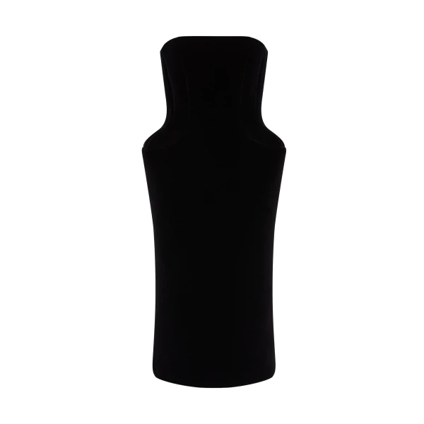 David Koma Padded Hip Velvet Midi Dress