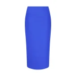 David Koma Tailoring Wool Pencil Midi Skirt