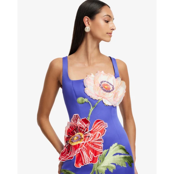 Embroidered hand cut florals