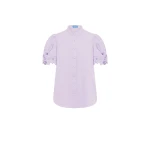 Leo Lin Lilac Tops luxury Clothing from Coveti Marketplace