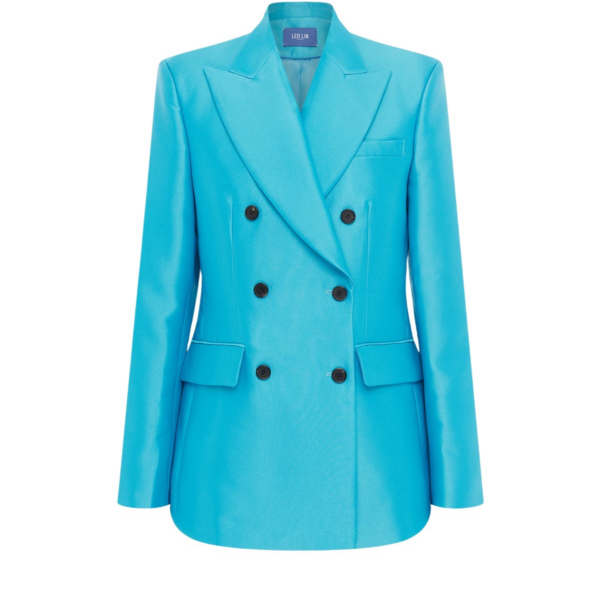 Leo Lin Blue Jackets luxury Clothing from Coveti Marketplace