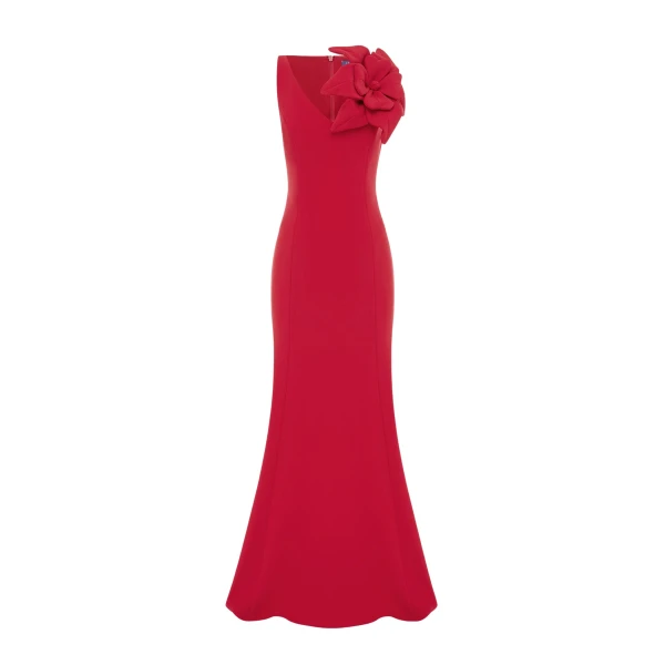 Leo Lin Red Dresses luxury Clothing from Coveti Marketplace