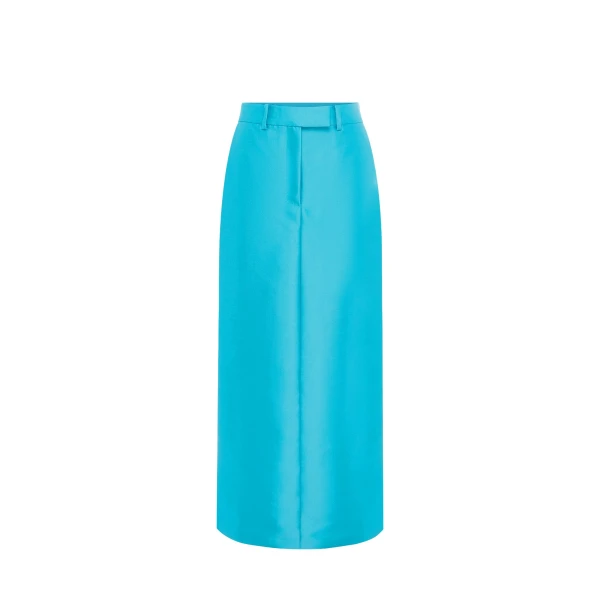 Leo Lin Blue Skirts luxury Clothing from Coveti Marketplace