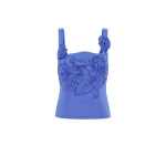 Leo Lin Purple Tops luxury Clothing from Coveti Marketplace