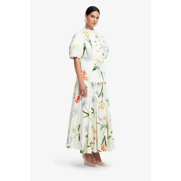 Exclusive LEO LIN Botanical Print in Snow