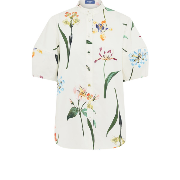 Leo Lin Ivory Tops luxury Clothing from Coveti Marketplace