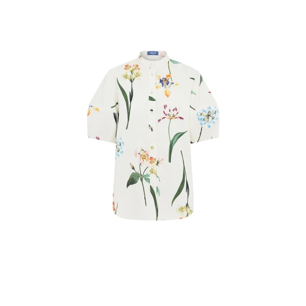 Leo Lin Ivory Tops luxury Clothing from Coveti Marketplace