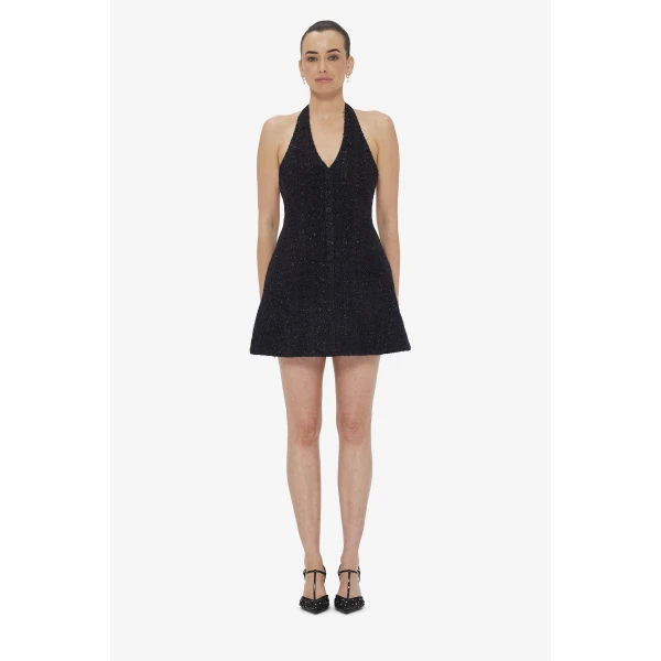 Leo Lin Jessie Halterneck Mini Dress, view 2