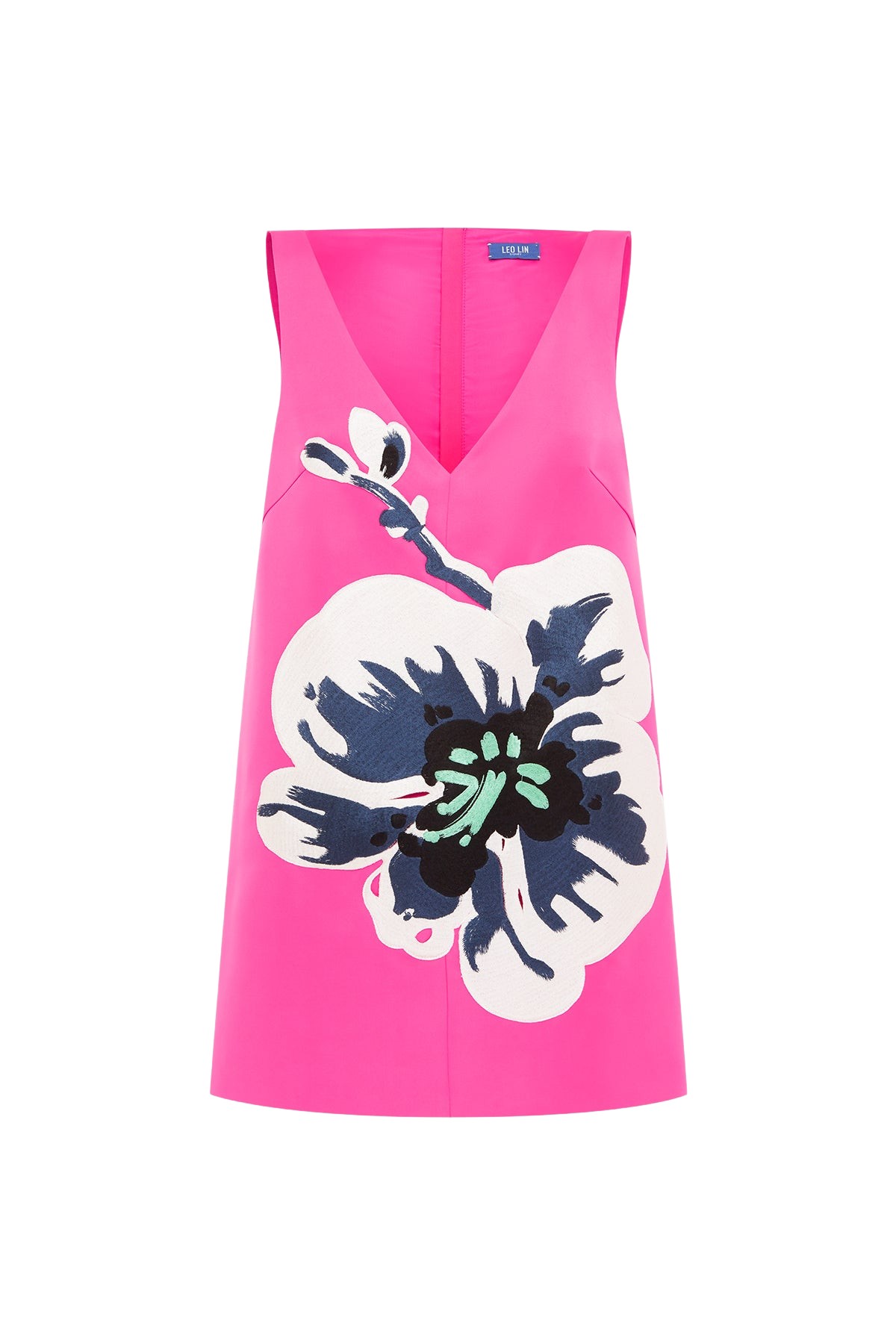 Leo Lin Kaelyn V Neck Mini Dress