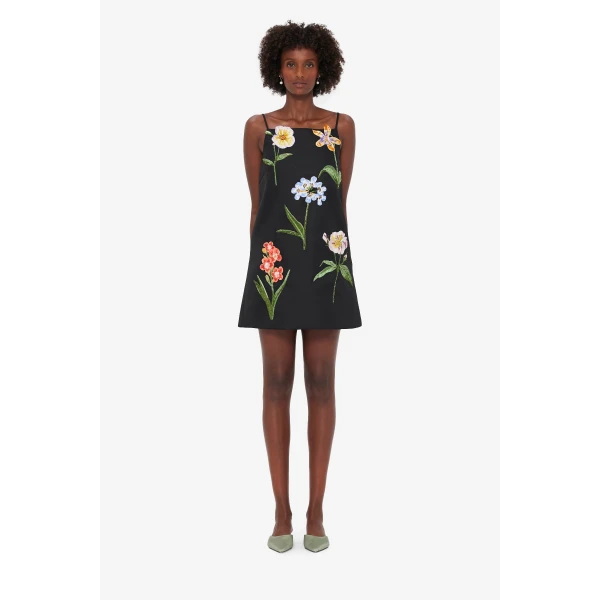 Leo Lin Leia Embroidered Mini Dress, view 2