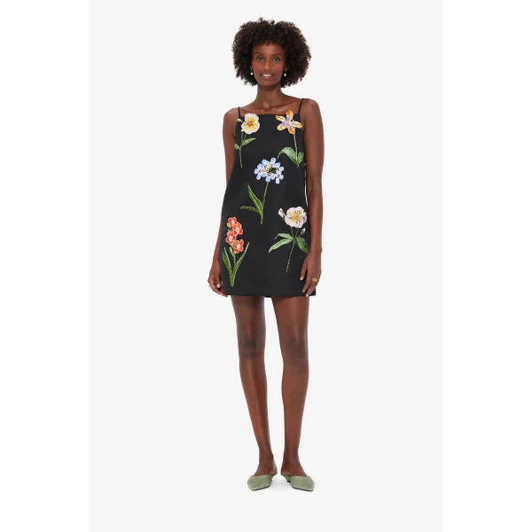 Leo Lin Leia Embroidered Mini Dress, view 3