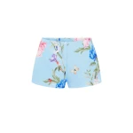 Leo Lin Blue Shorts luxury Clothing from Coveti Marketplace