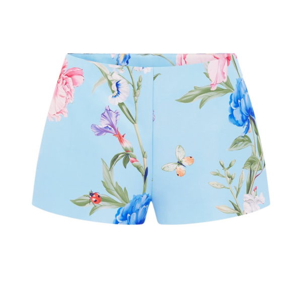 Leo Lin Blue Shorts luxury Clothing from Coveti Marketplace