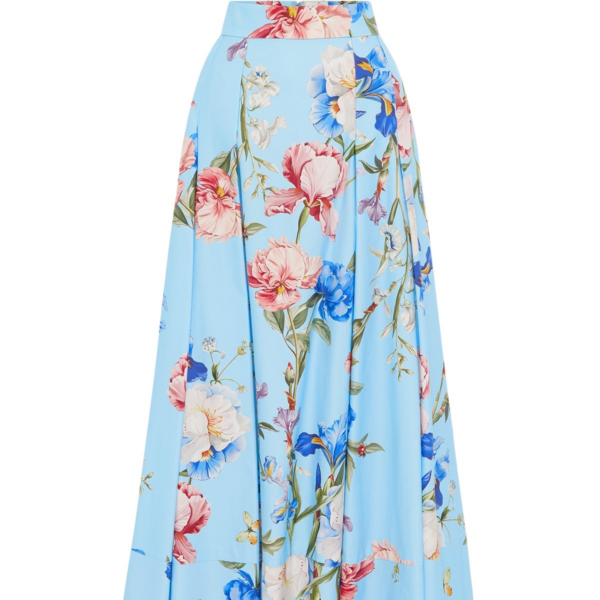 Leo Lin Blue Skirts luxury Clothing from Coveti Marketplace