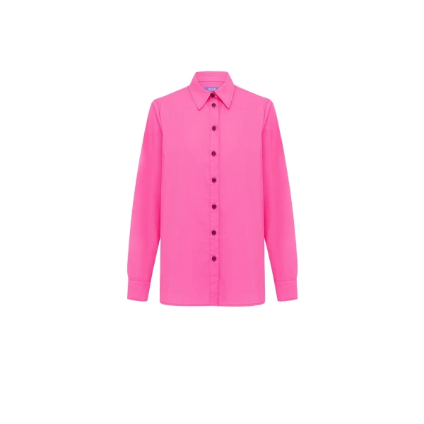 Leo Lin Pink Tops luxury Clothing from Coveti Marketplace