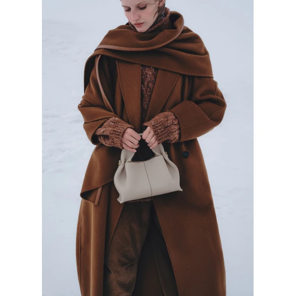 Polene Numéro Neuf Mini Edition Textured Mist Bag, view 3