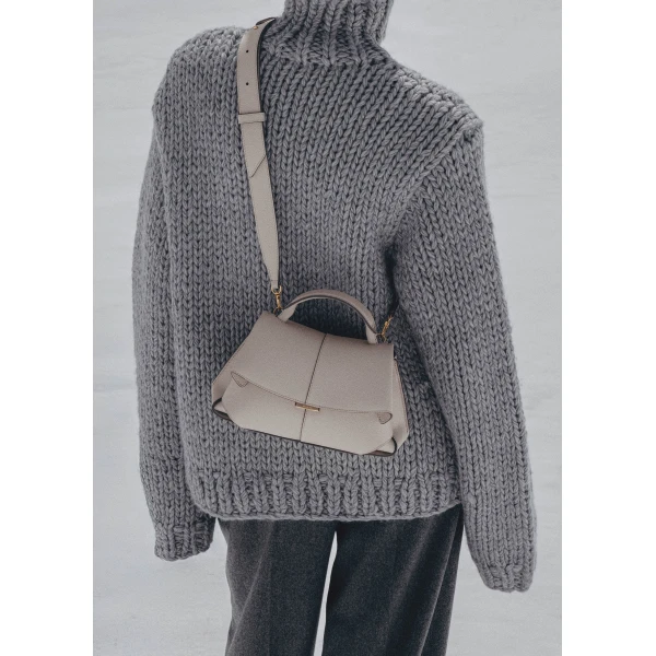 Polene Mokki Mini Edition Textured Mist Bag, view 4