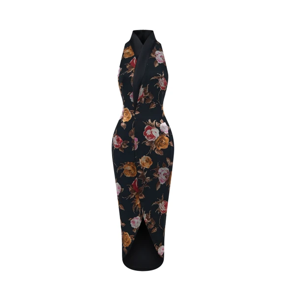 Rasario Midi Dress – couture evening dress