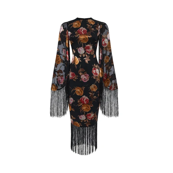 Rasario Midi Dress – couture evening dress