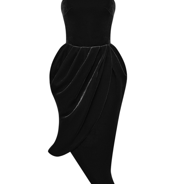 Rasario Midi Dress – couture evening dress