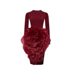Rasario Midi Dress – couture evening dress