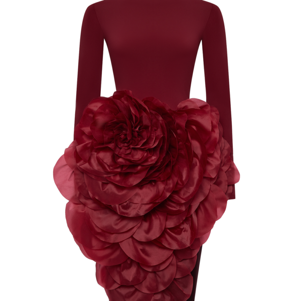 Rasario Midi Dress – couture evening dress