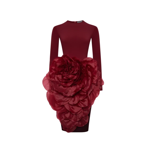Rasario Midi Dress – couture evening dress
