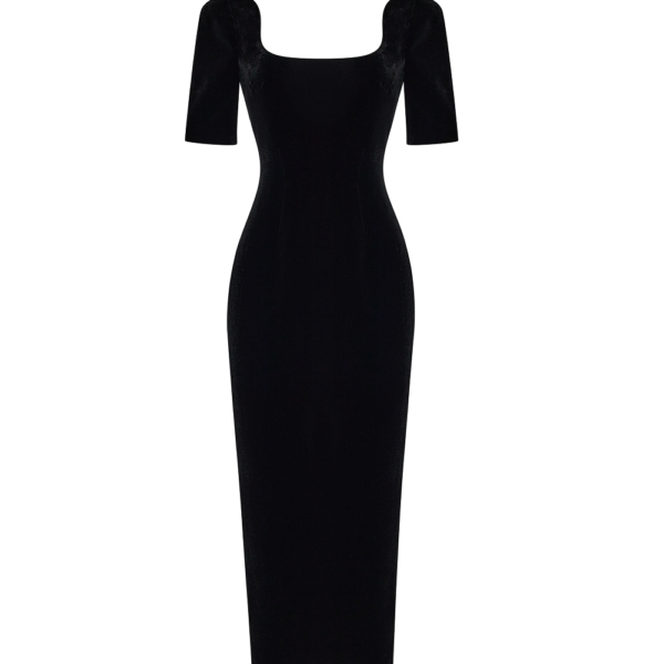 Rasario Midi Dress – couture evening dress