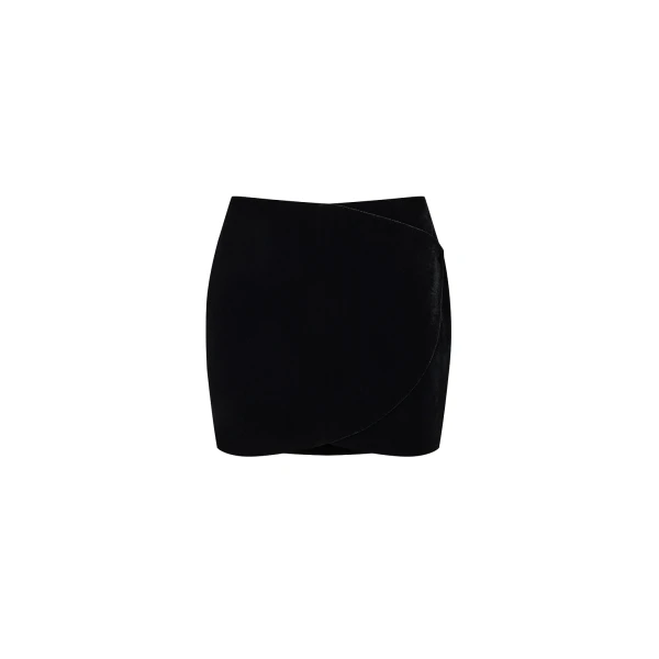 Rasario Velvet Mini Skirt