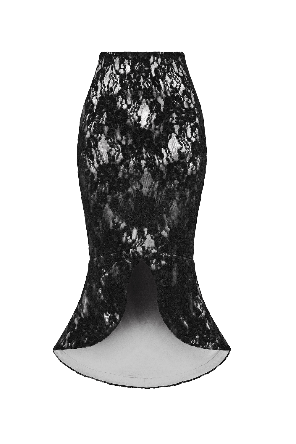 Rasario Lace And Satin Midi Skirt