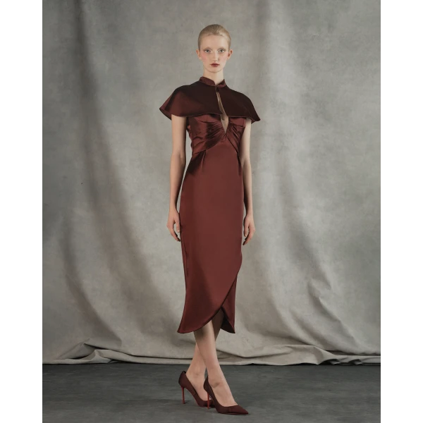 Rasario Midi Dress – couture evening dress